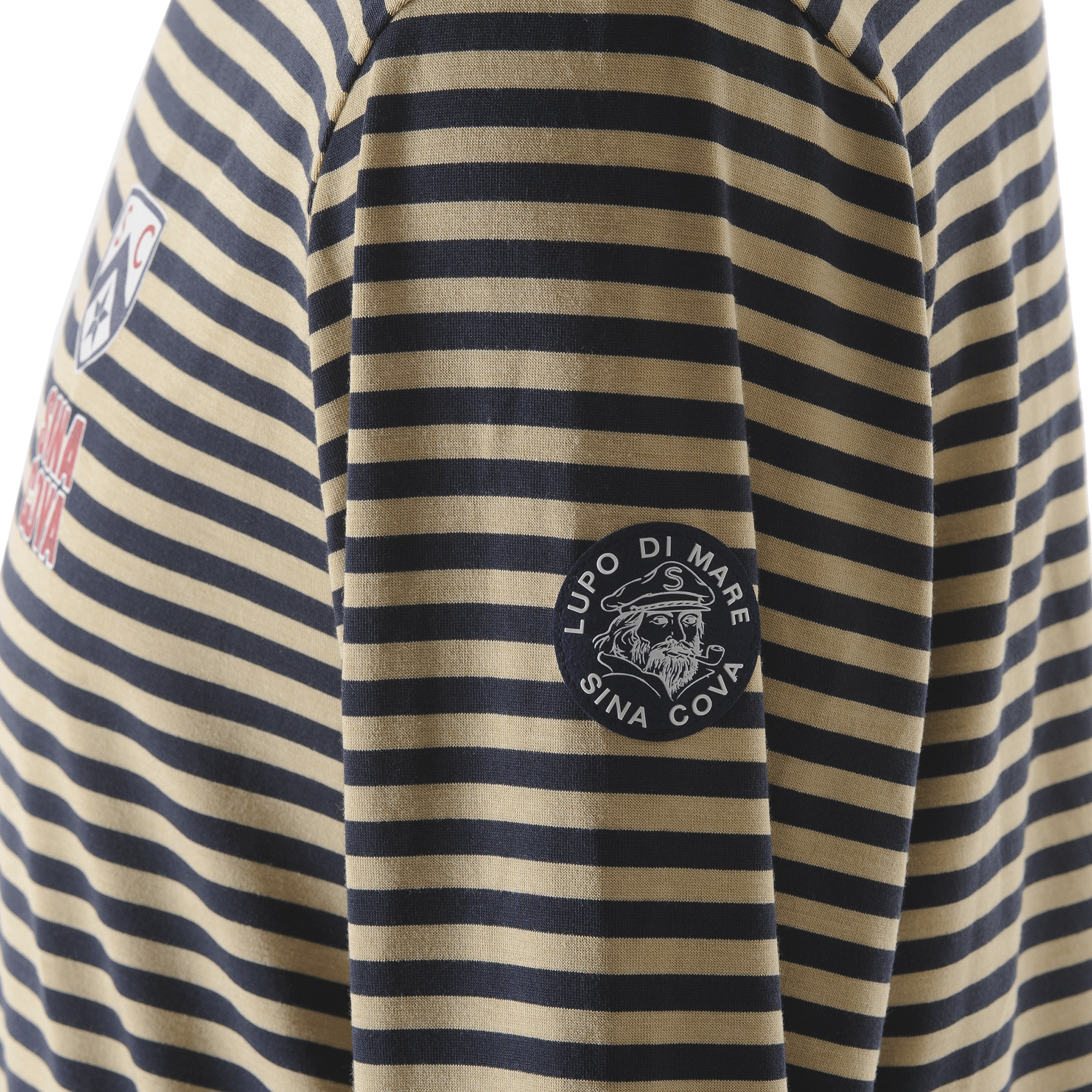 【公式】シナコバ (SINA COVA) ボーダー柄 タートルネック 長袖Tシャツ ユニセックス(男女兼用) 23250020