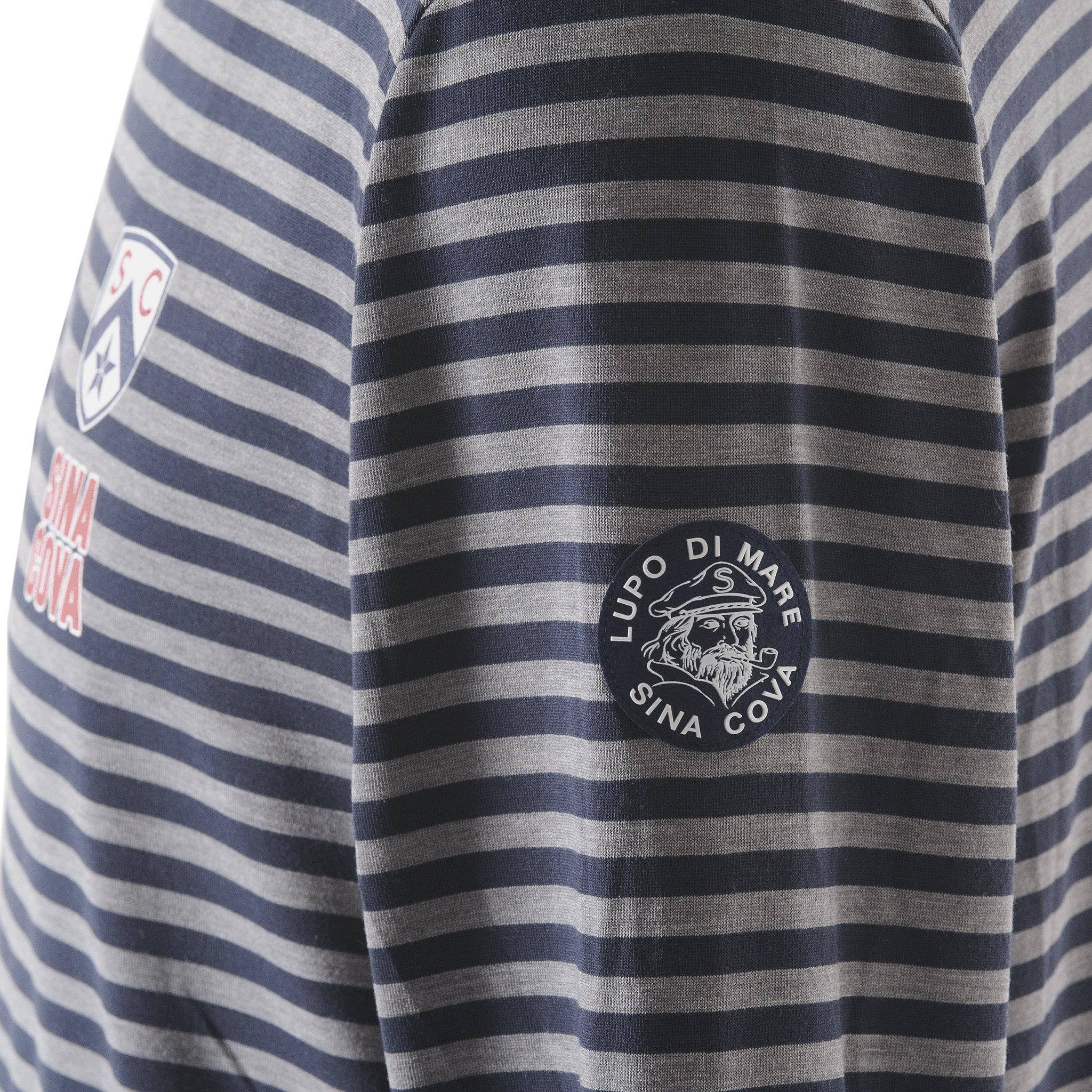 【公式】シナコバ (SINA COVA) ボーダー柄 タートルネック 長袖Tシャツ ユニセックス(男女兼用) 23250020