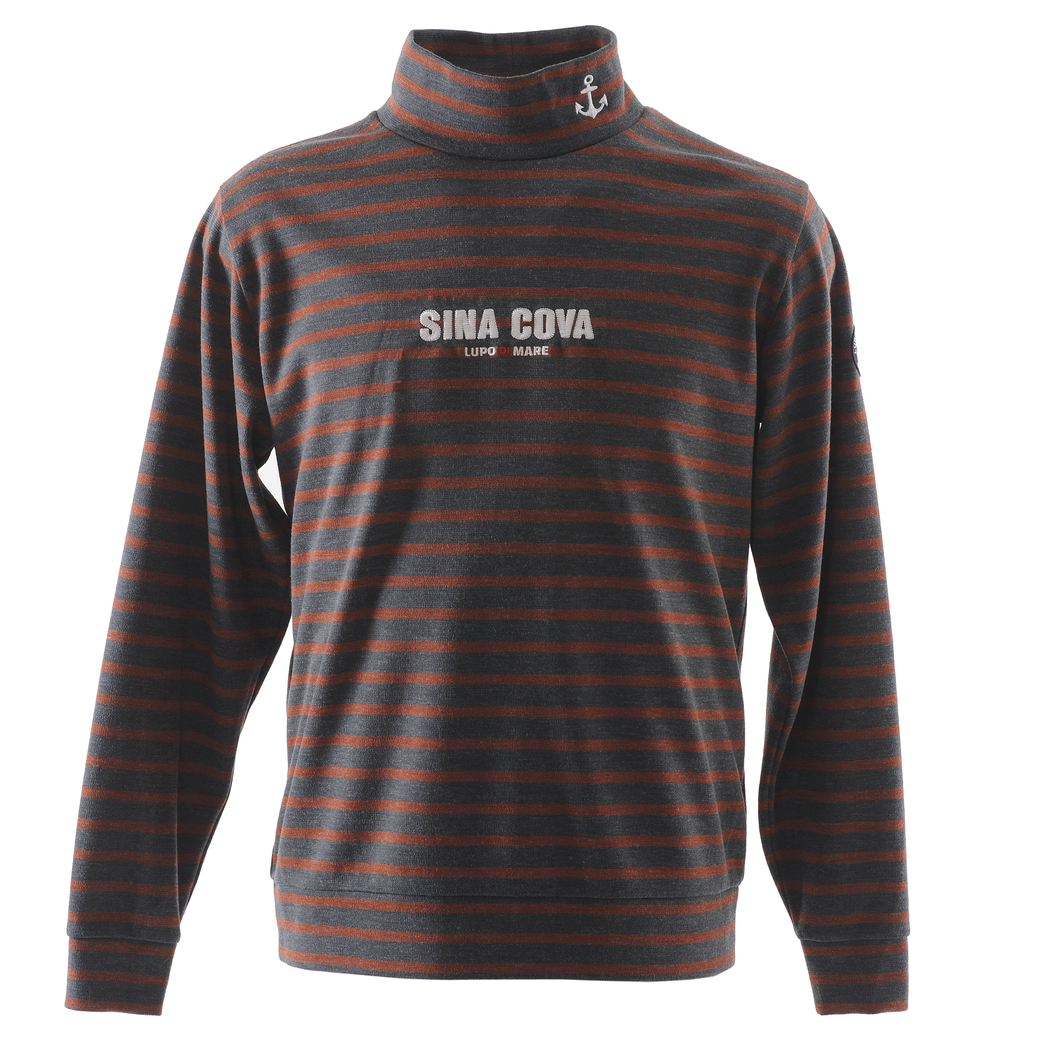 【公式】シナコバ (SINA COVA) タートルネック 長袖ボーダーTシャツ ユニセックス(男女兼用) 23250050