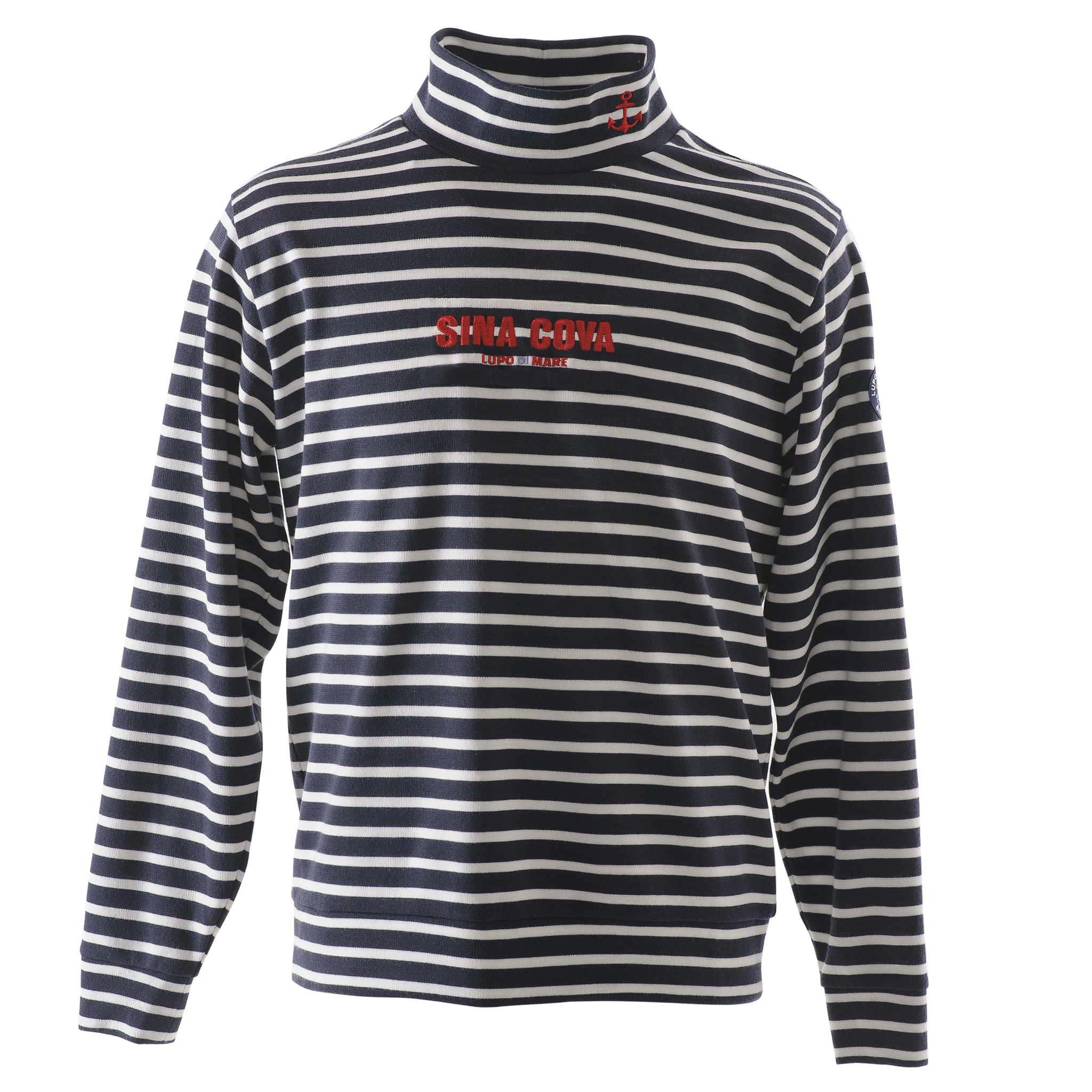 【公式】シナコバ (SINA COVA) タートルネック 長袖ボーダーTシャツ ユニセックス(男女兼用) 23250050