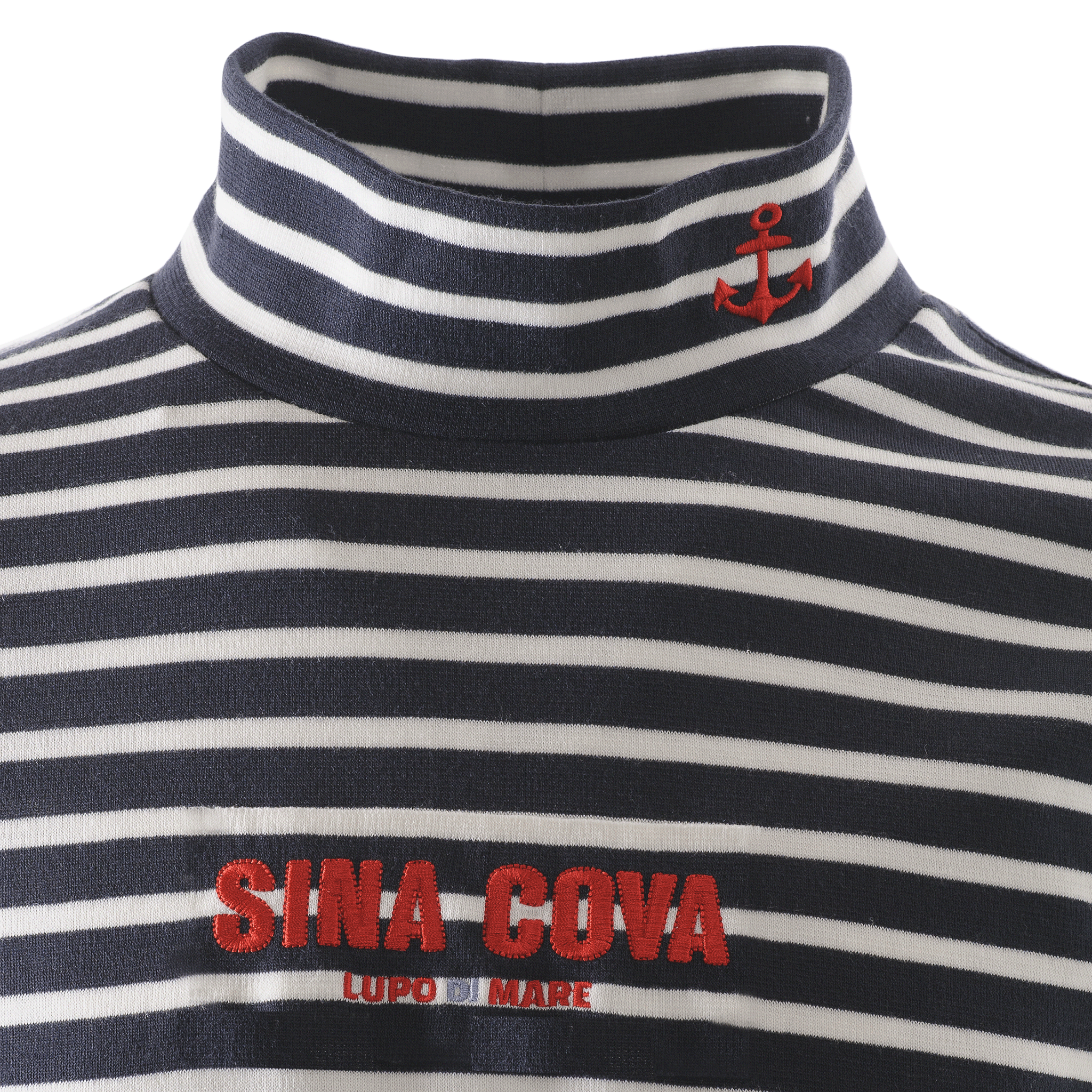 【公式】シナコバ (SINA COVA) タートルネック 長袖ボーダーTシャツ ユニセックス(男女兼用) 23250050