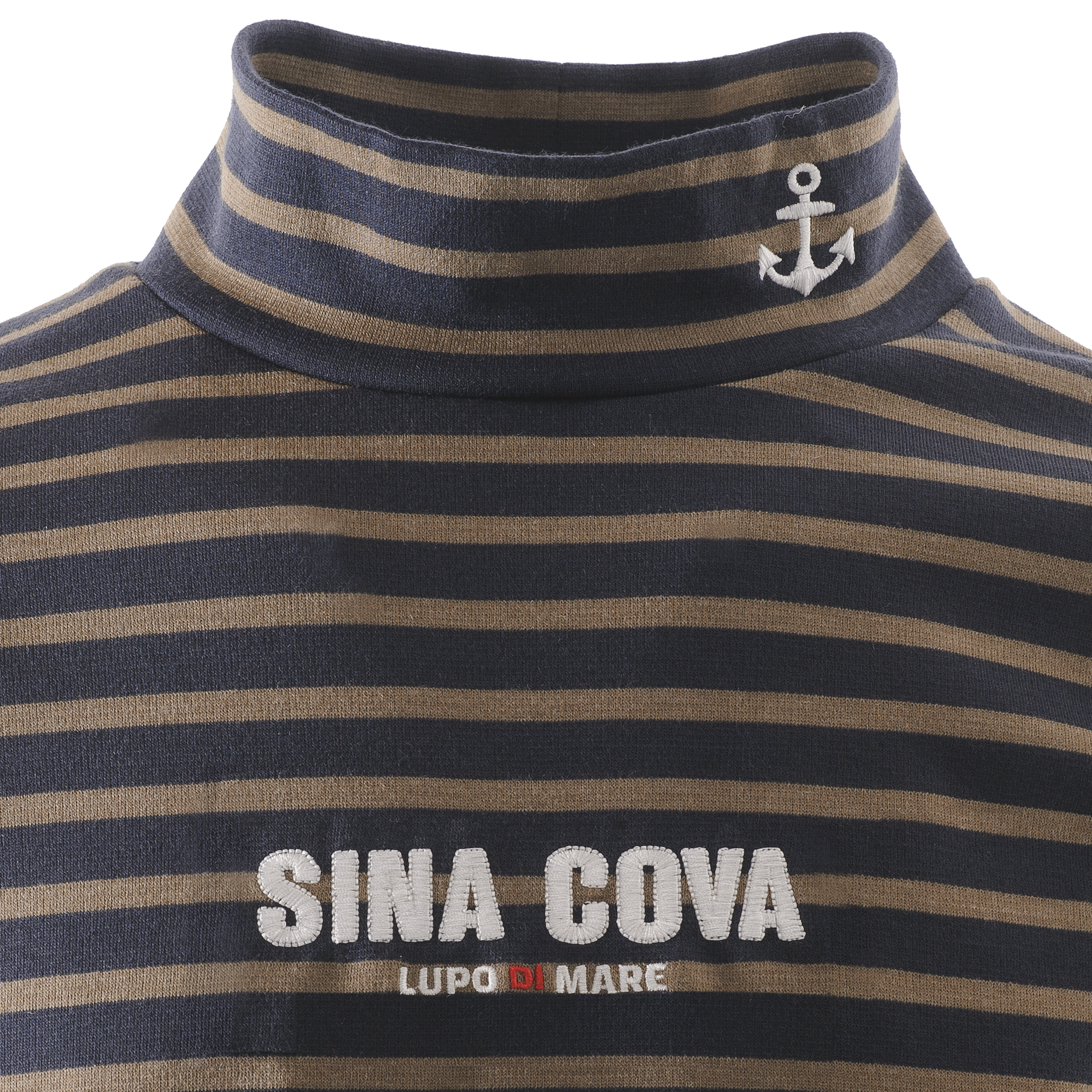 【公式】シナコバ (SINA COVA) タートルネック 長袖ボーダーTシャツ ユニセックス(男女兼用) 23250050