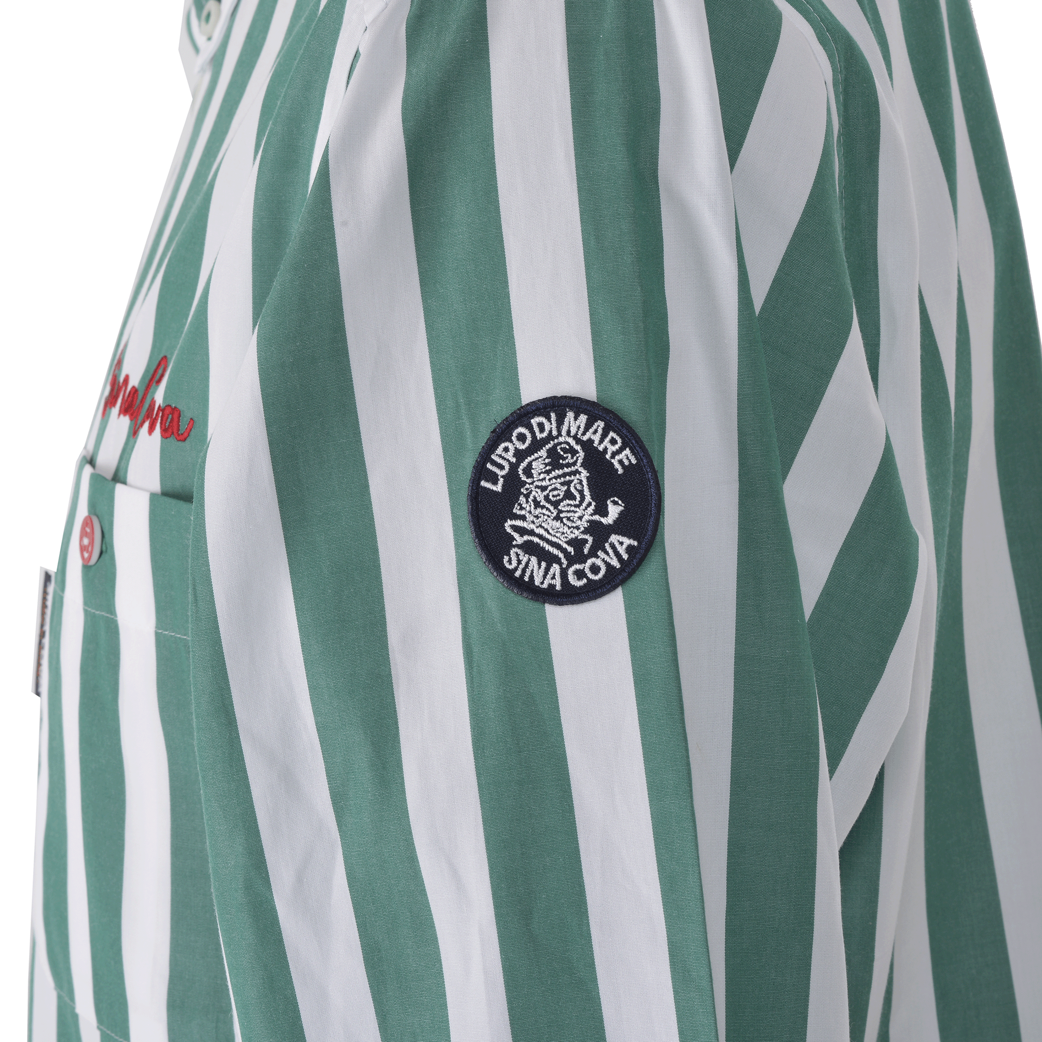 長袖ボタンダウンシャツ ストライプ柄 24124020