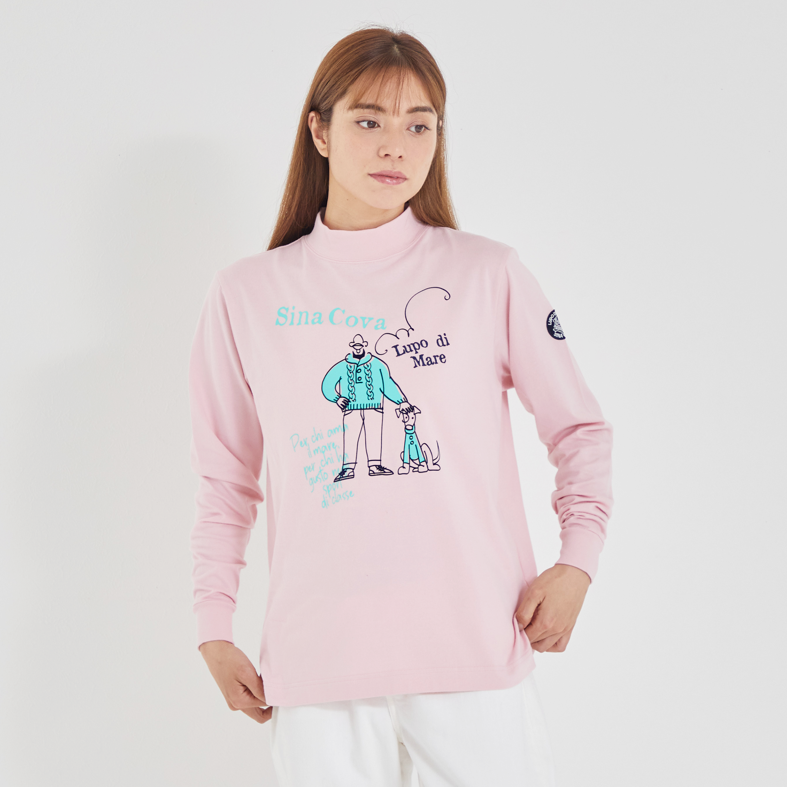 【公式】シナコバ (SINA COVA) ハイネック 長袖Tシャツ ユニセックス(男女兼用) 23220020
