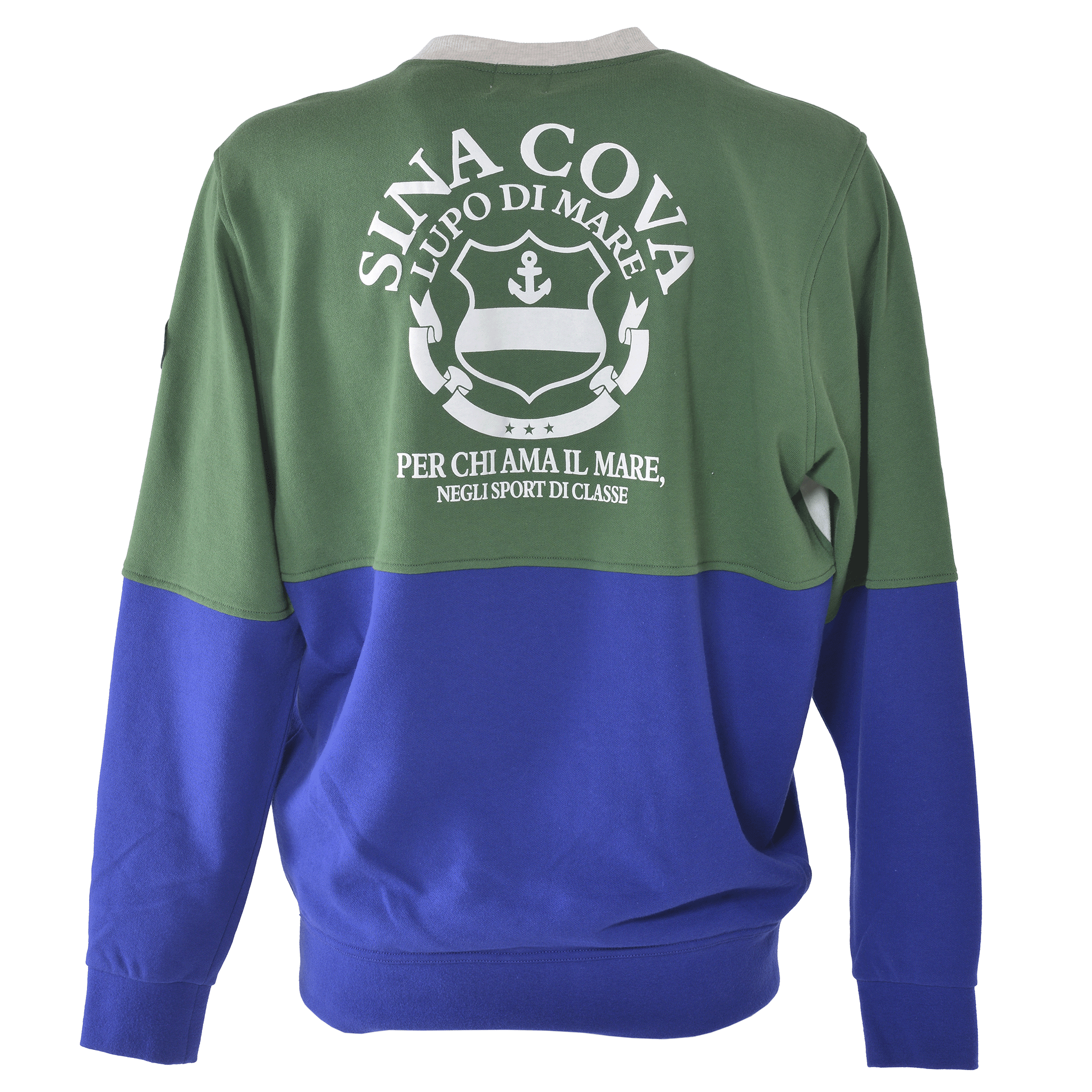 【公式】シナコバ(SINA COVA)クルーネックトレーナー 24210030 ぐグリーンの背面