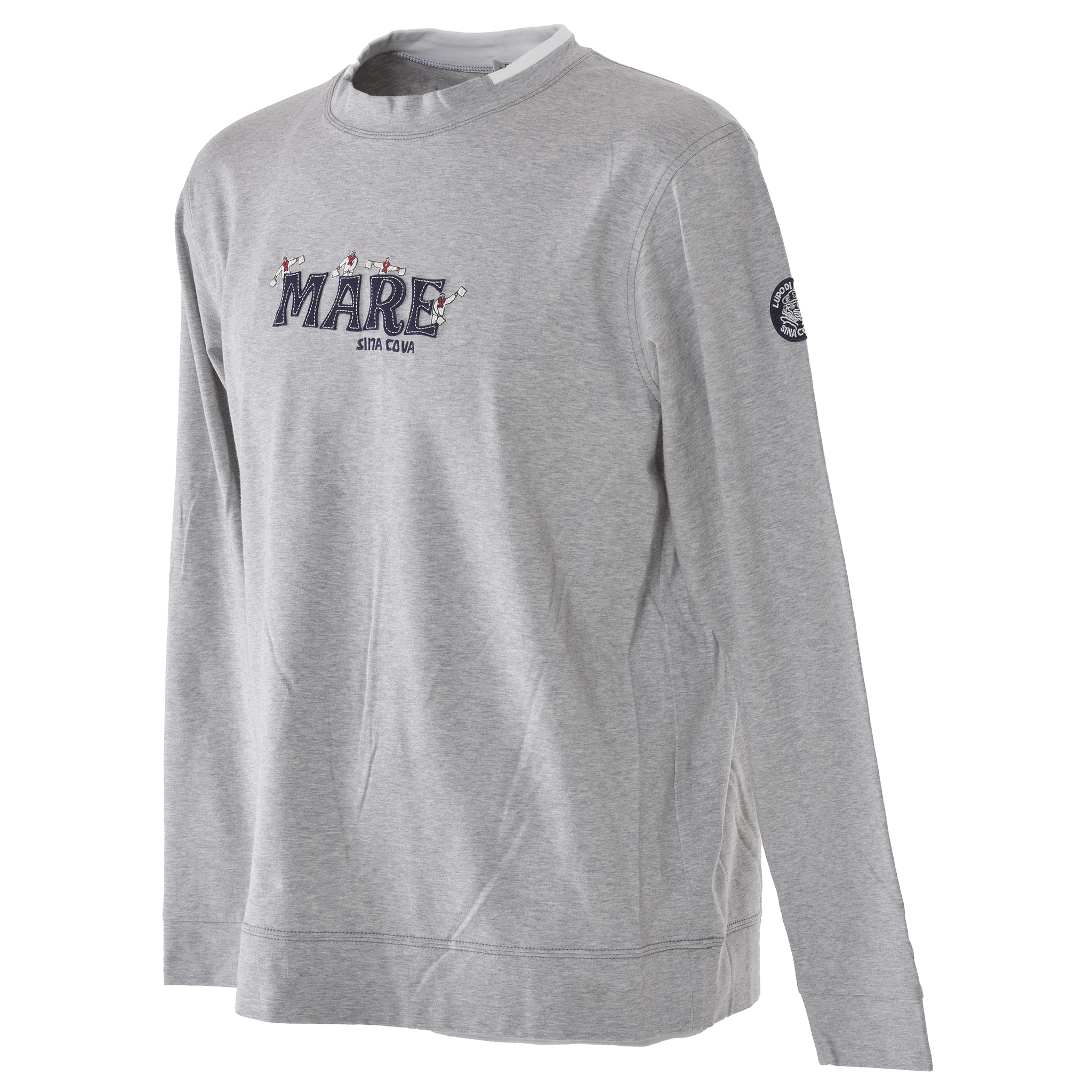 モックネック長袖Tシャツ ユニセックス(男女兼用)サイズS~LL 24210010