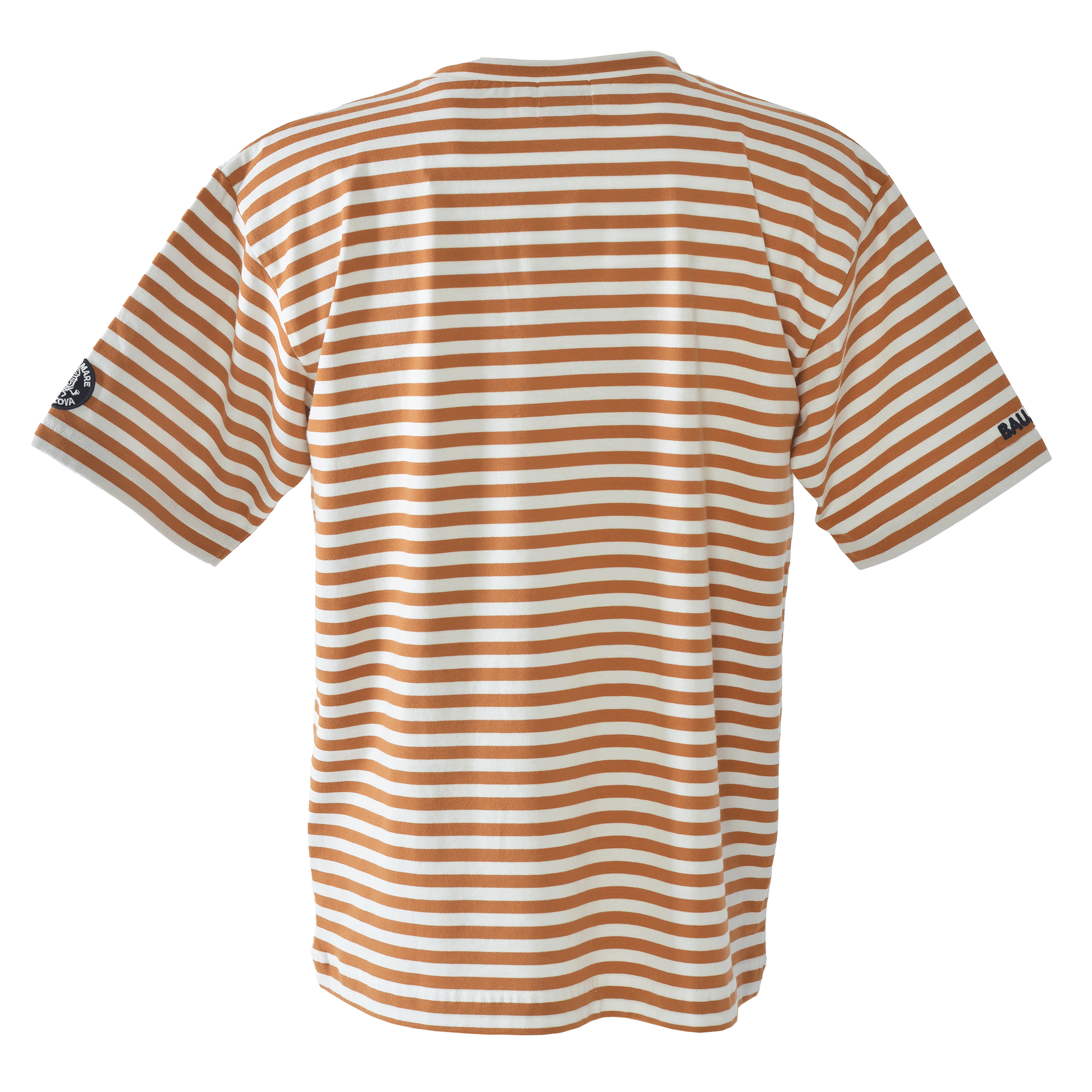 Border-patterned Short-sleeved T-shirt Unisex 26120570