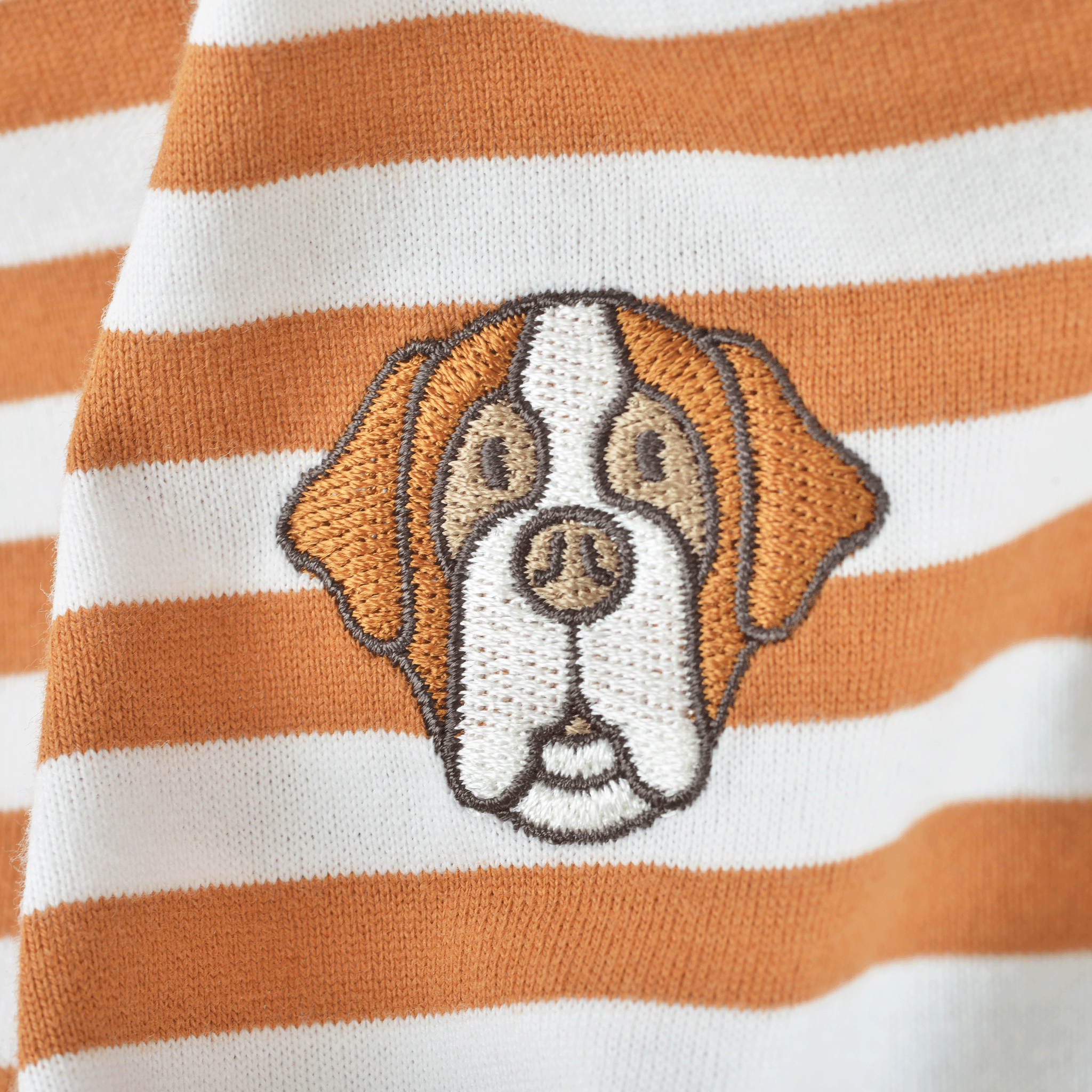 Border-patterned Short-sleeved T-shirt Unisex 26120570