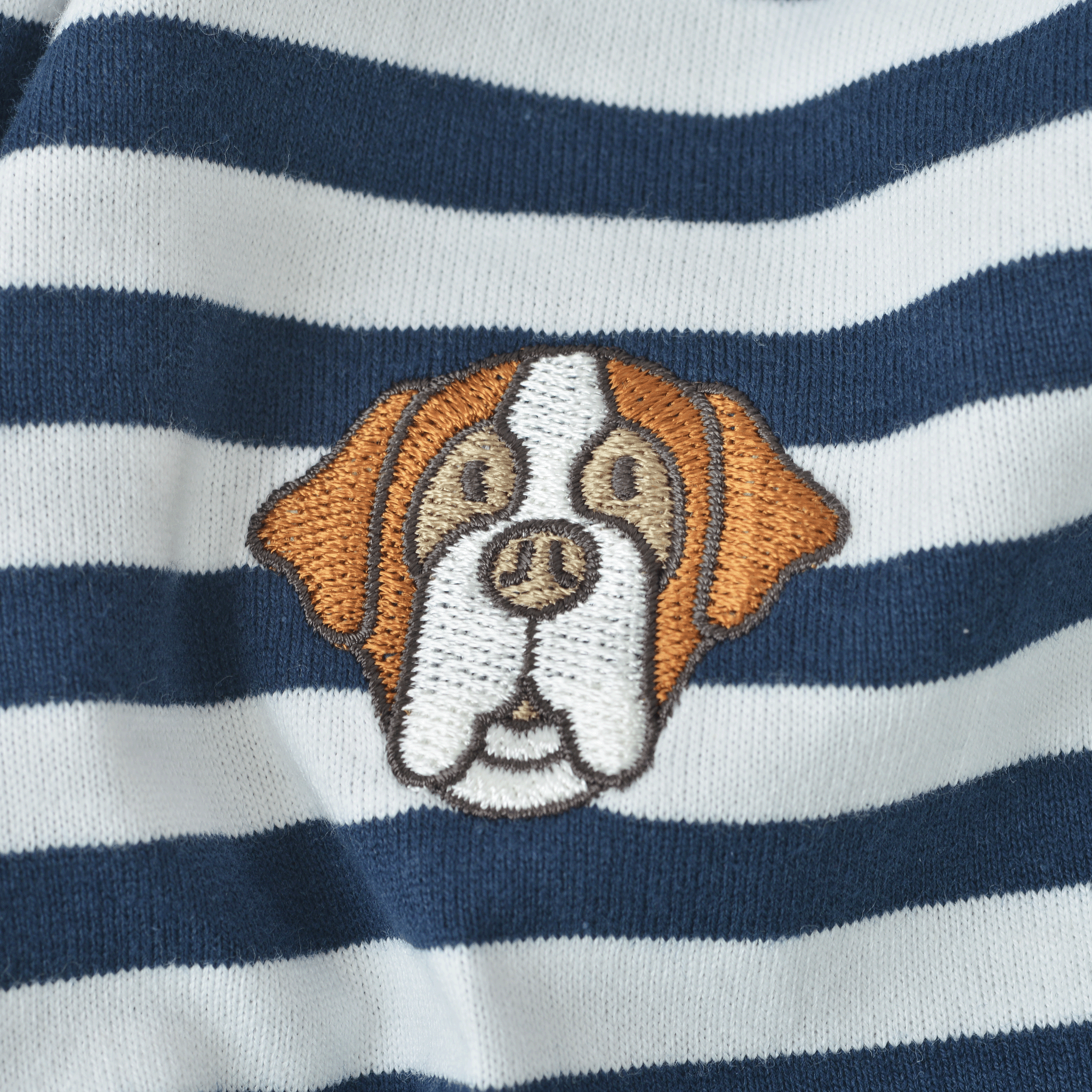Border-patterned Short-sleeved T-shirt Unisex 26120570