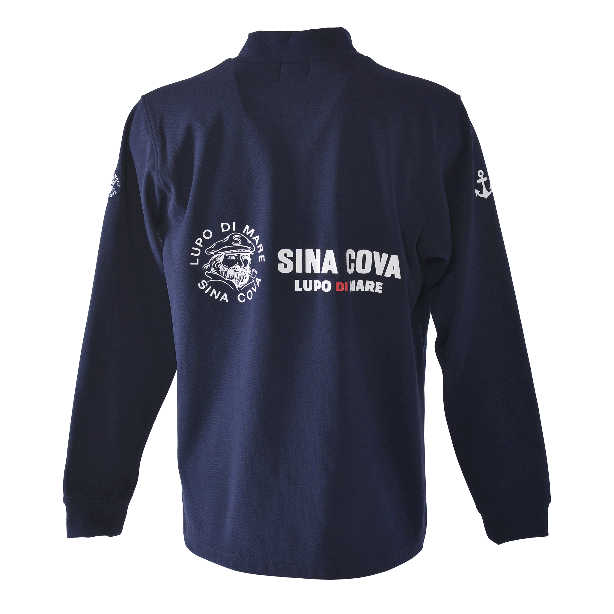 バックプリントモックネック長袖Tシャツ 25250020