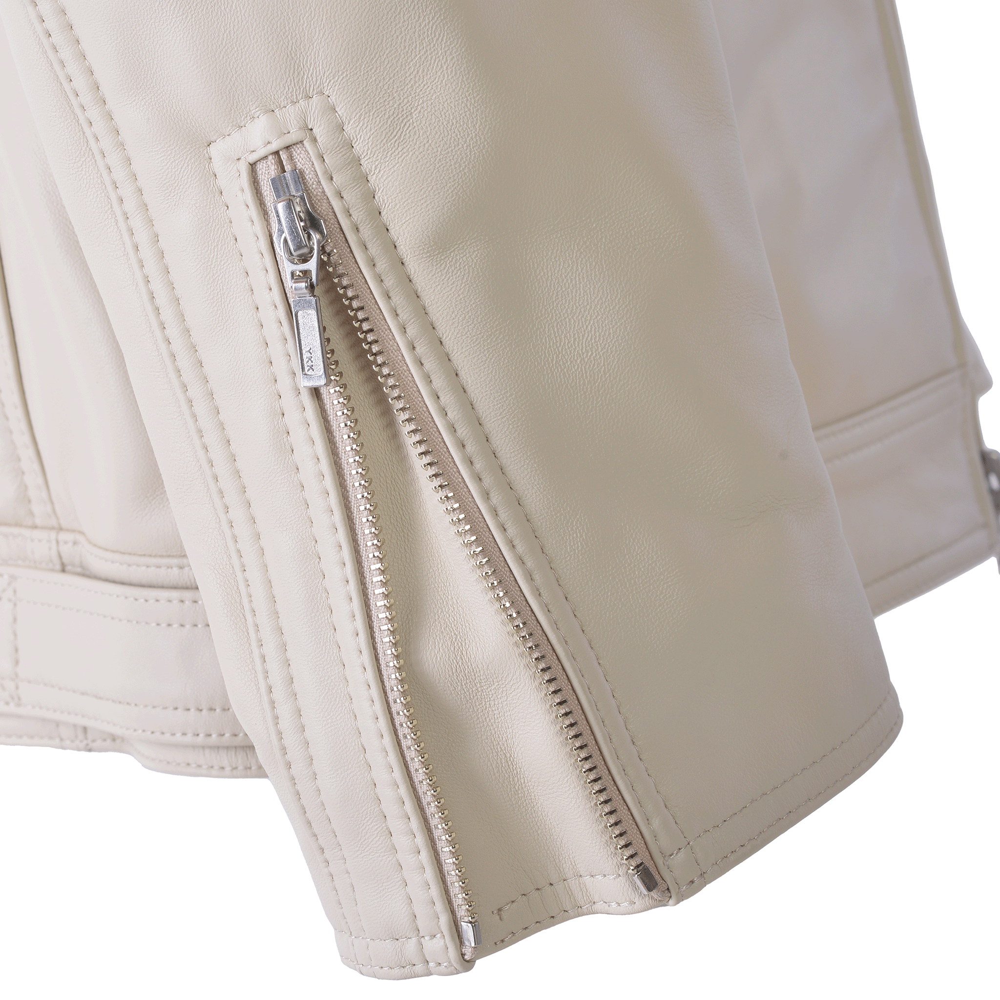 フード付きレザージャケット 25223910