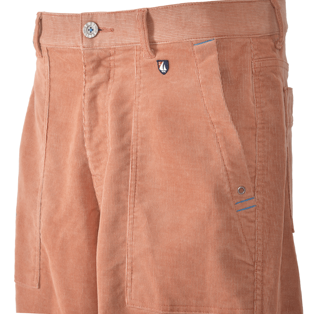 No-pleat tapered trousers