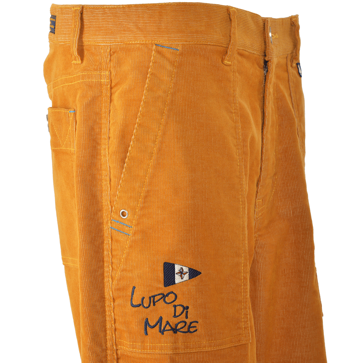 No-pleat tapered trousers