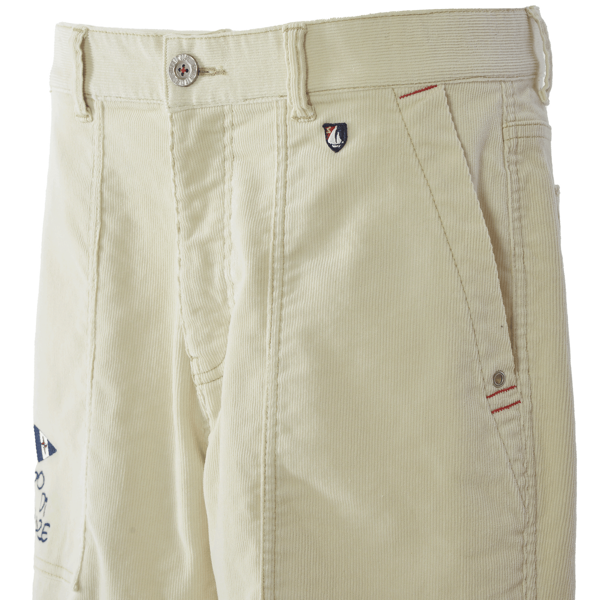 No-pleat tapered trousers