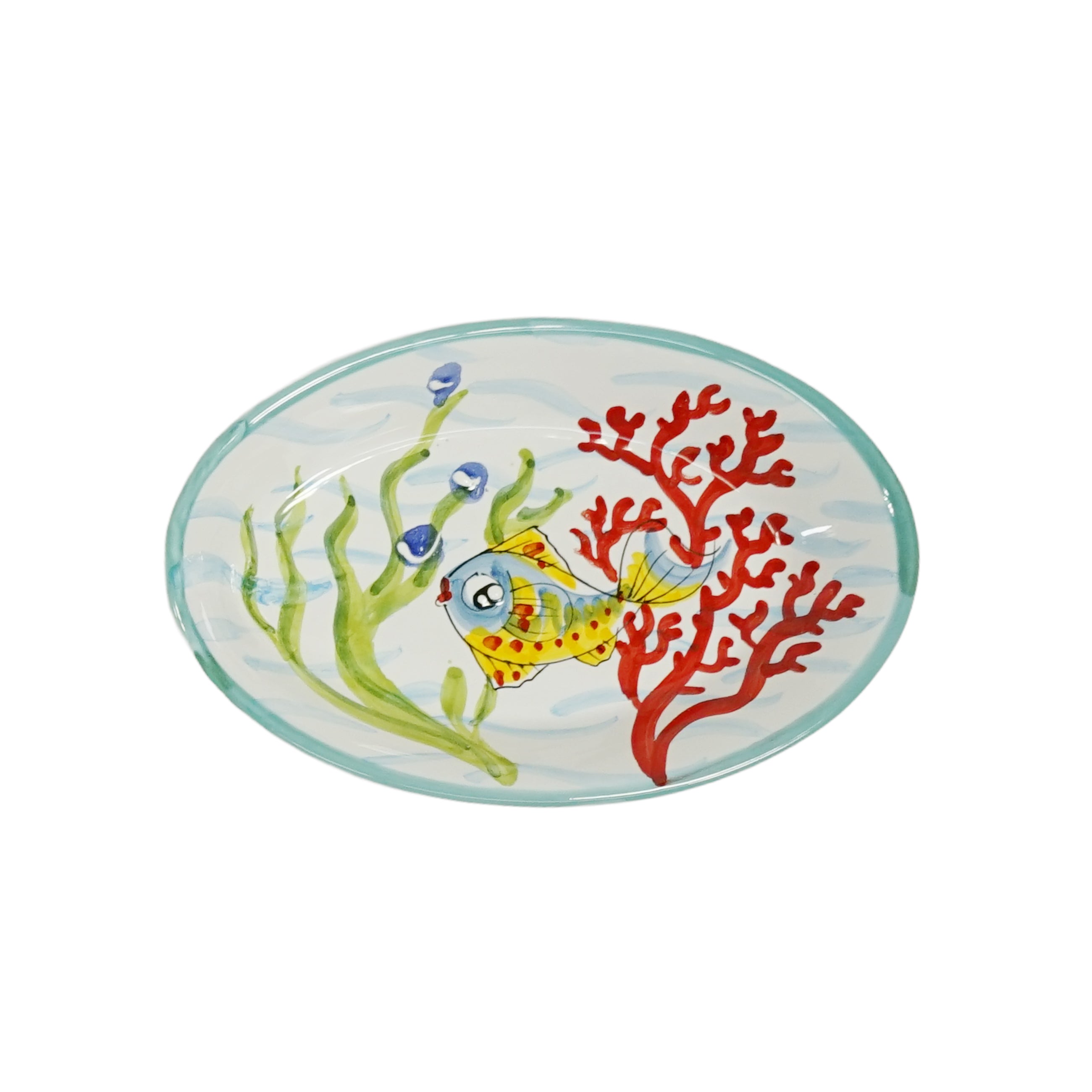 食器 オーバルプレート(楕円形) 生き物×魚柄 57003040