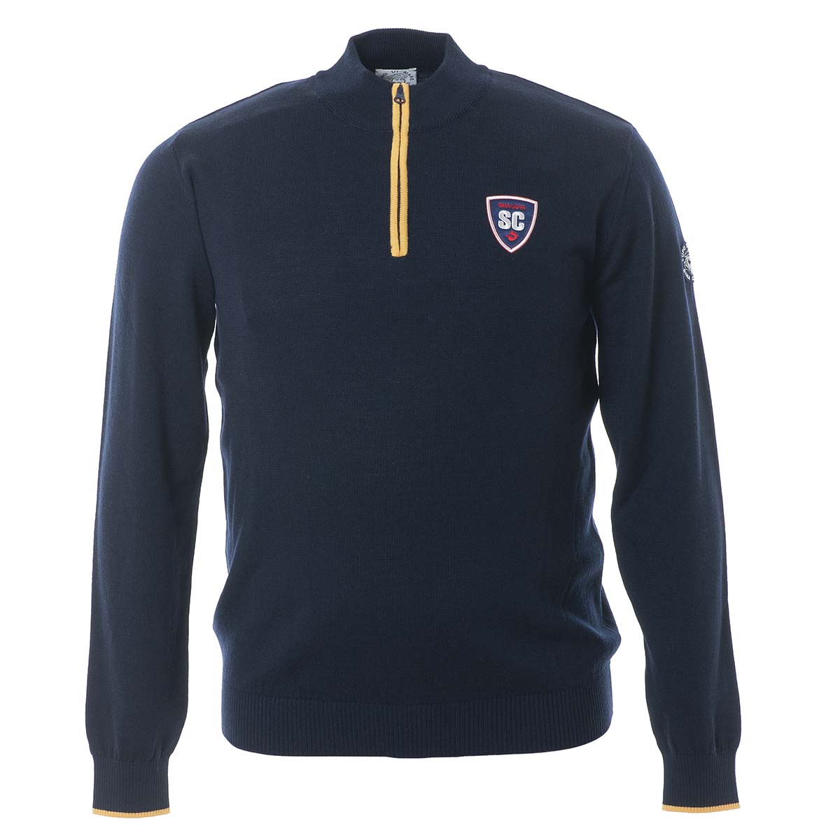 【公式】シナコバ (SINA COVA) ハーフジップセーター 21250030 ネイビーの正面