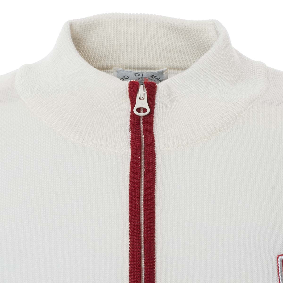 【公式】シナコバ (SINA COVA) ハーフジップセーター 21250030 ホワイトのファスナー部分