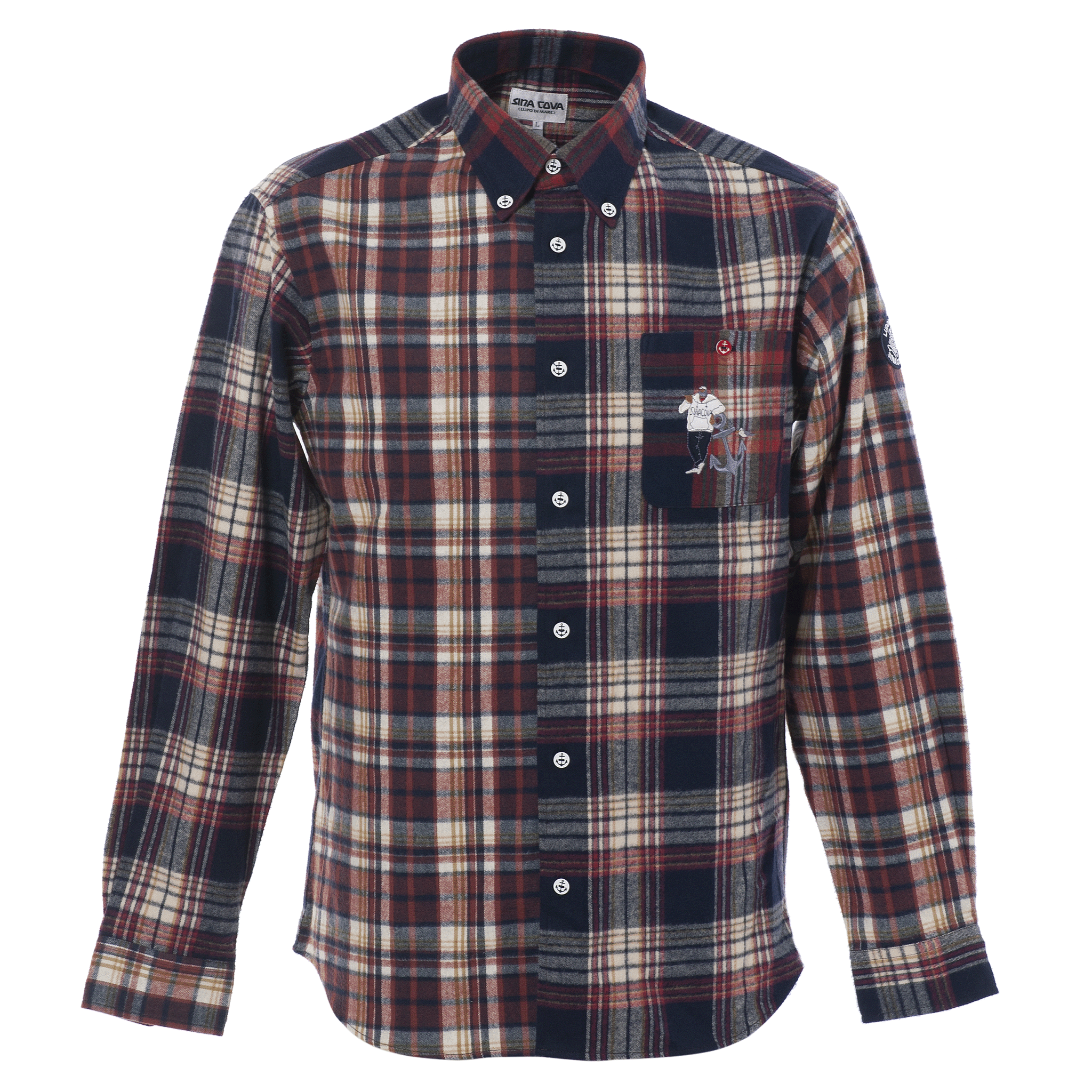 【アウトレット】シナコバ (SINA COVA) 長袖 ボタンダウンシャツ 22224050