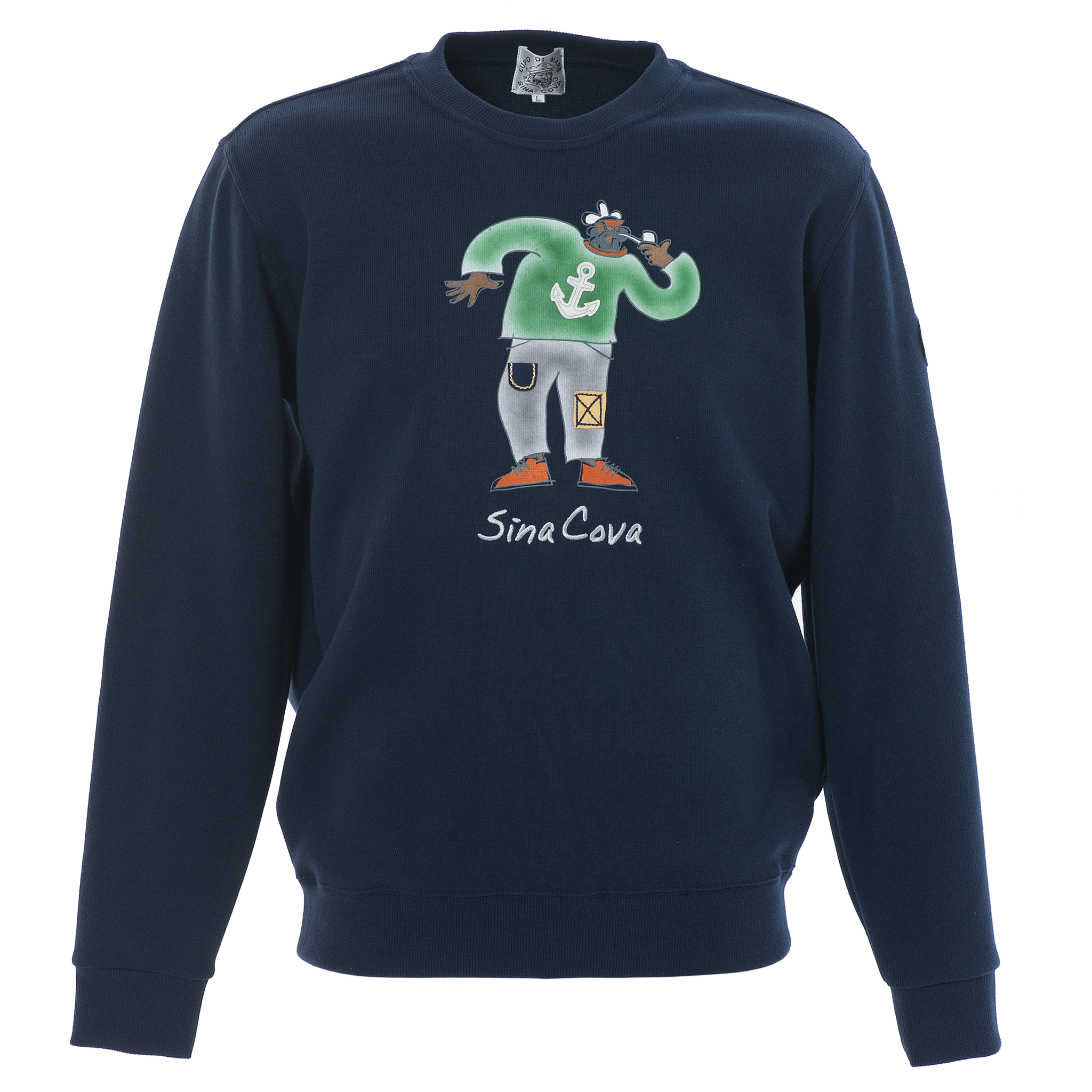 【公式】シナコバ (SINA COVA) クルーネックトレーナー 22220040 ネイビーの正面
