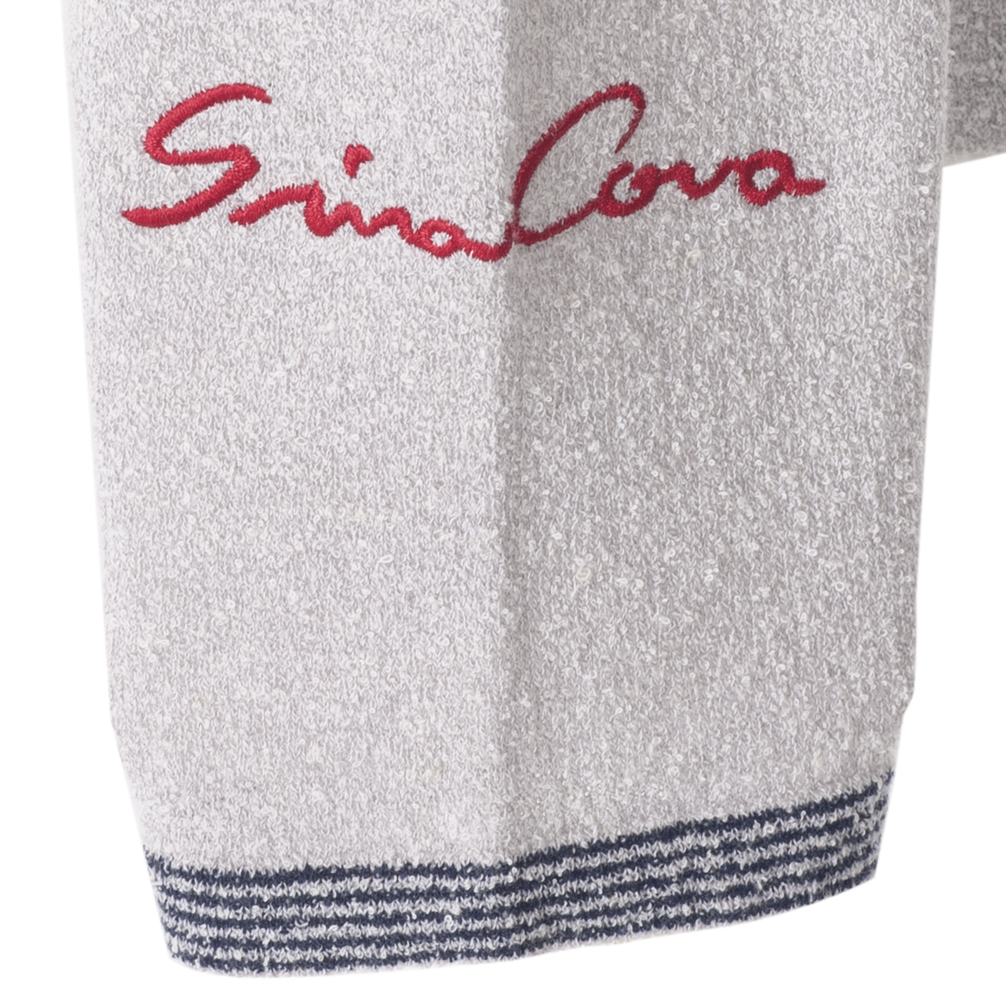 【公式】シナコバ(SINA COVA)Vネックニットプルオーバー Tシャツ感覚 綿麻ナイロン 23132010