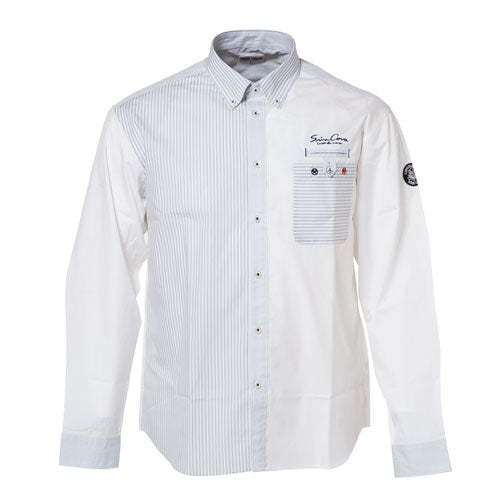 [Outlet] Long sleeve button-down shirt 18124010