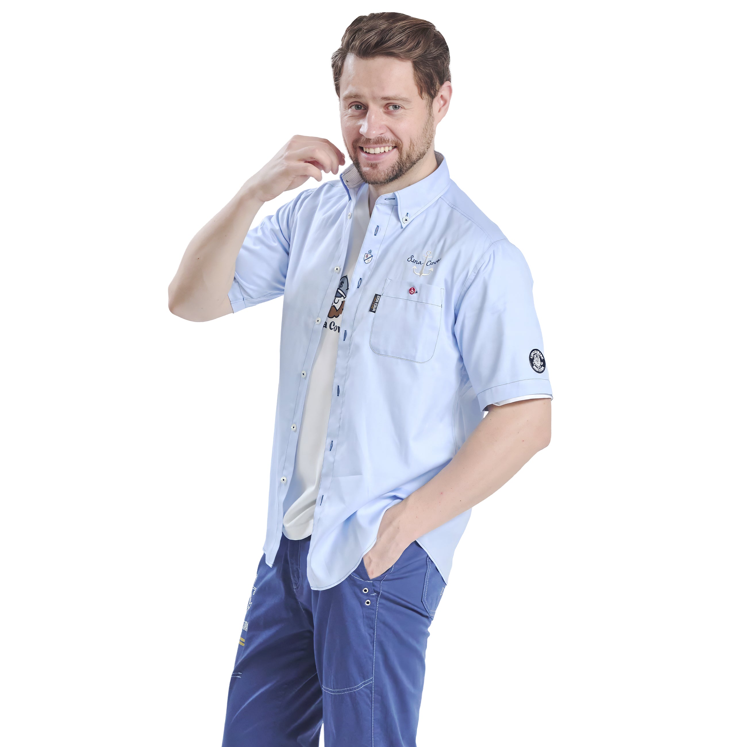 Short-Sleeved Button-Down Shirt 26114510