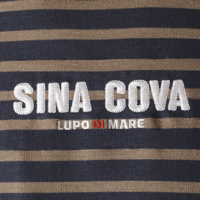 [Official] SINA COVA Turtleneck Long Sleeve Striped T-Shirt Unisex (Unisex) 23250050