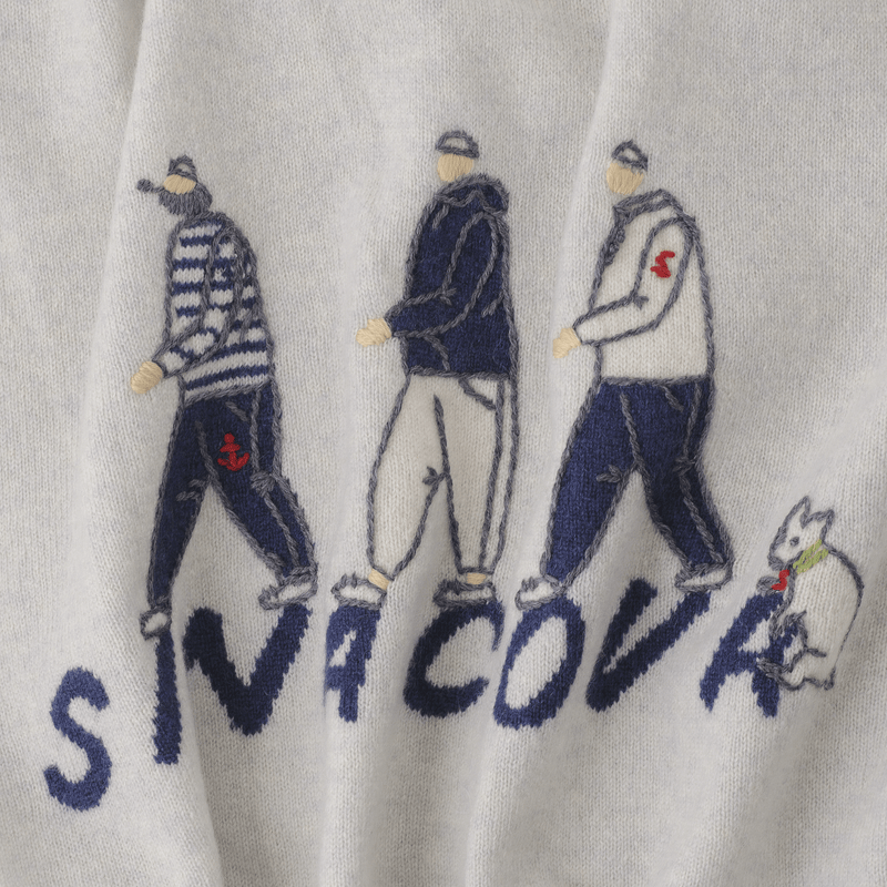 [Official] SINA COVA Crew Neck Sweater 100% Cashmere 23222030