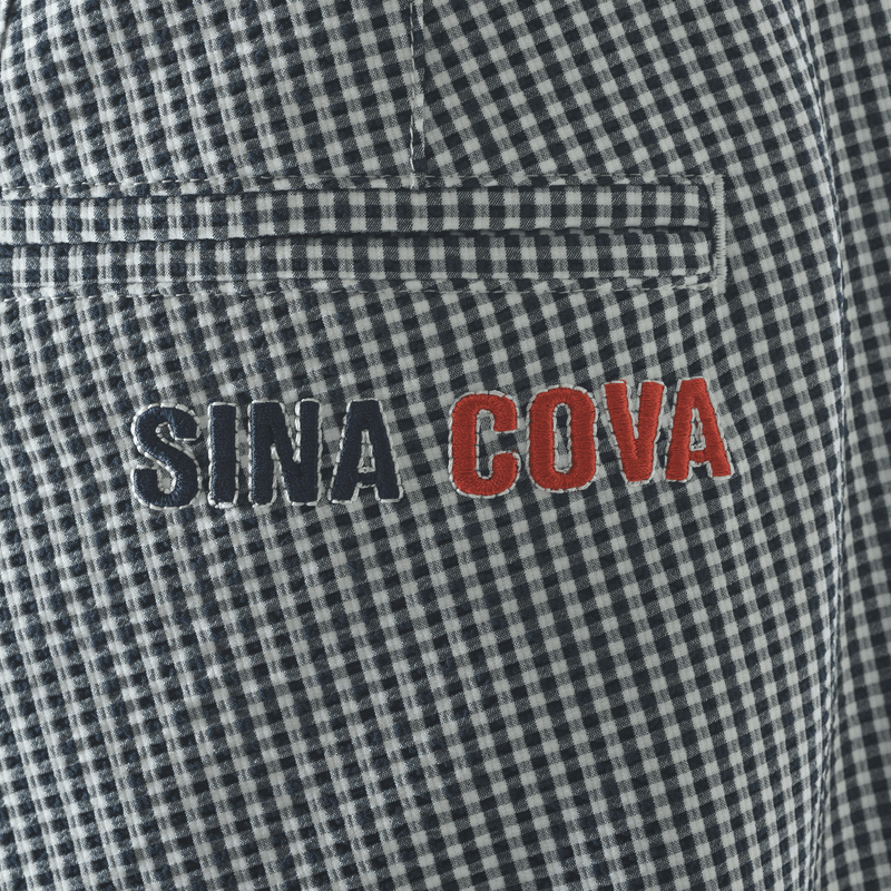 [Official] SINA COVA Gingham Check No-Tuck Pants 24155040