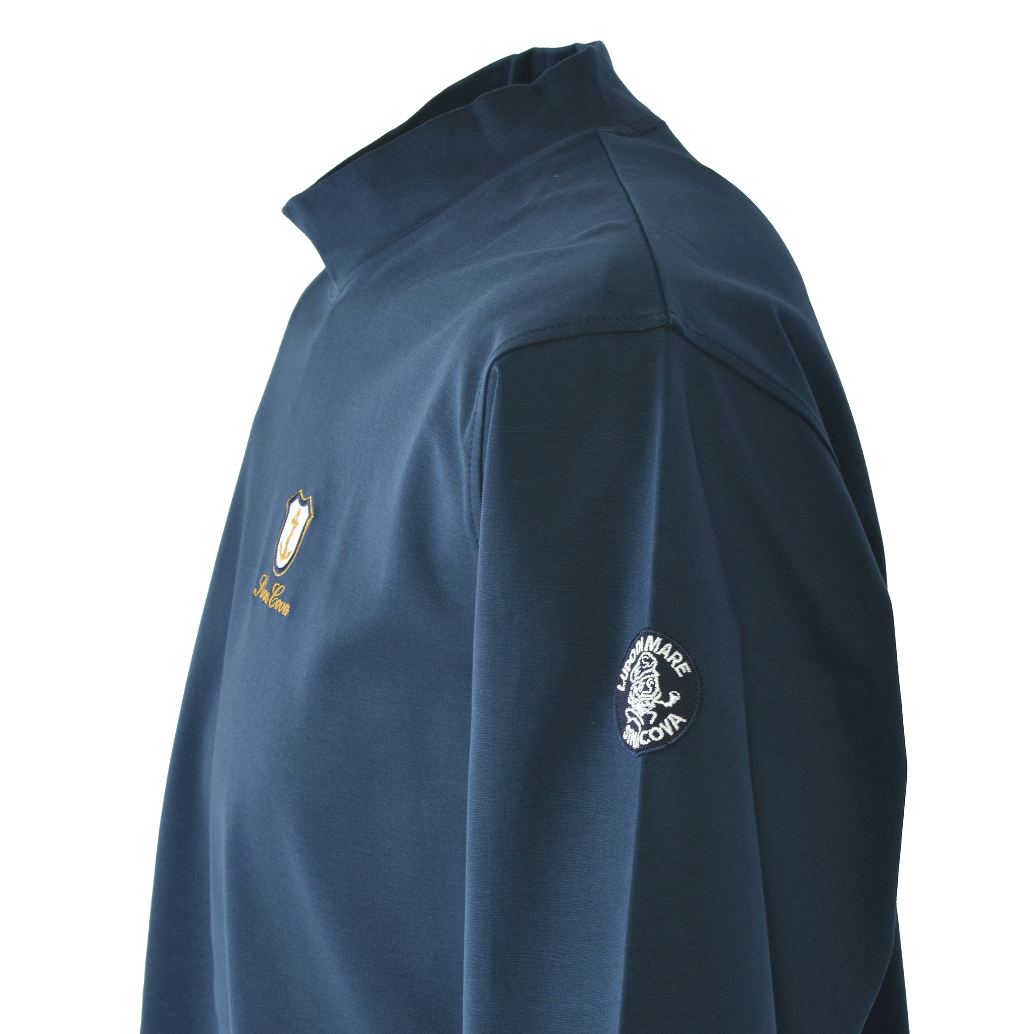 5分袖モックネックTシャツ 26130510