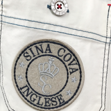 [Official] Shinakoba (Sina COVA) [One point] Remake toteback white x denim 10070127