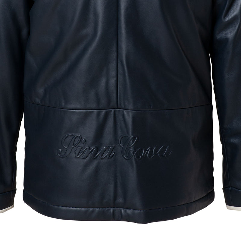 King size hooded leather jacket 18223916