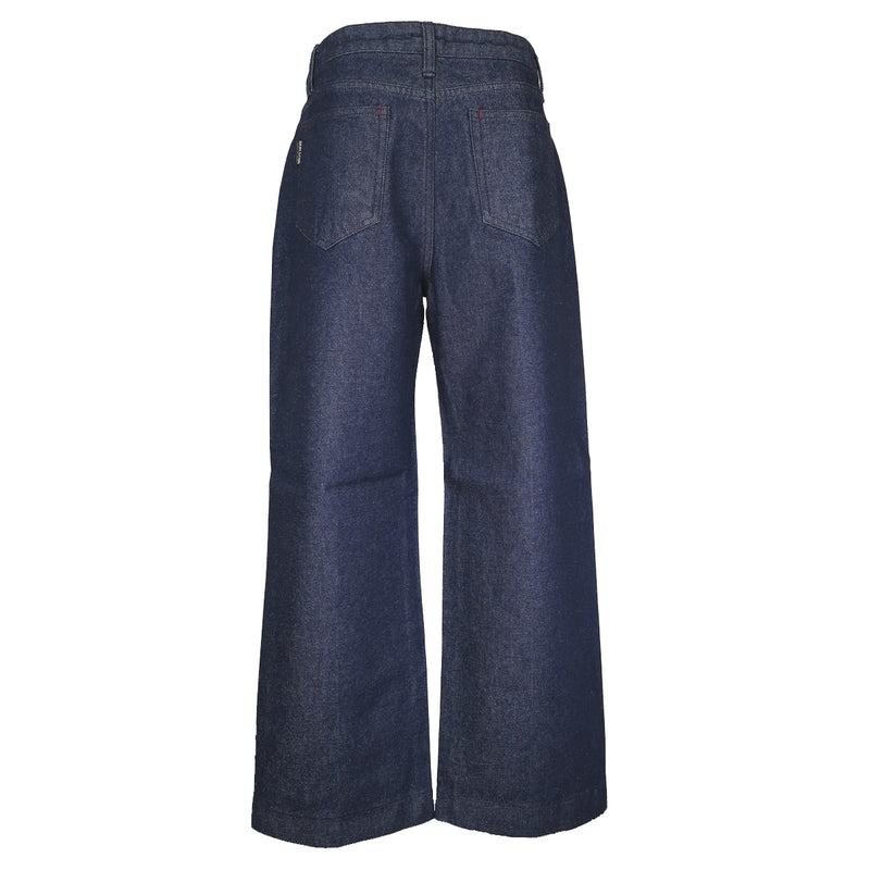 Ladies Denim Cropped wide Pants 19285020