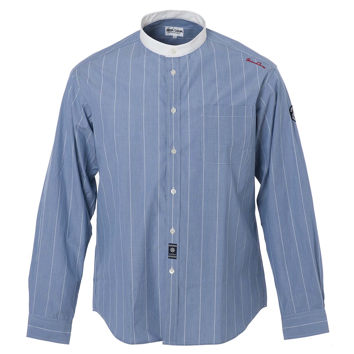 【アウトレット】シナコバ （SINA COVA）バンドカラー長袖シャツ　21134010