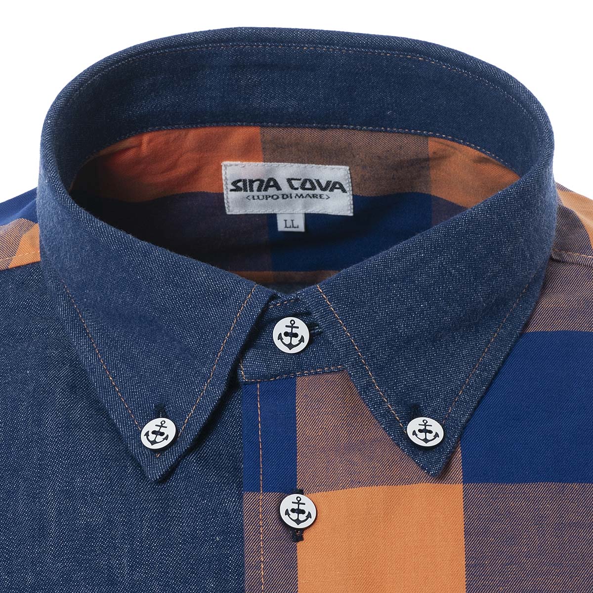 【アウトレット】長袖ボタンダウンシャツ　21224040