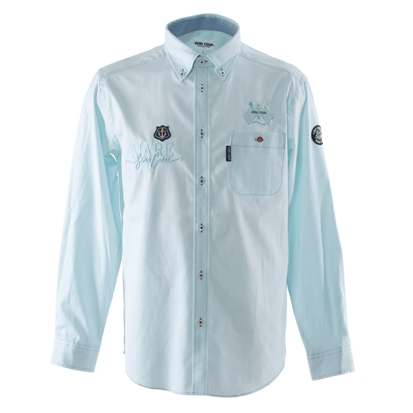 [Official] Shinakoba (SINA COVA) Long -sleeved button down shirt shirt cutter shirt embroidery smart casual 23114010