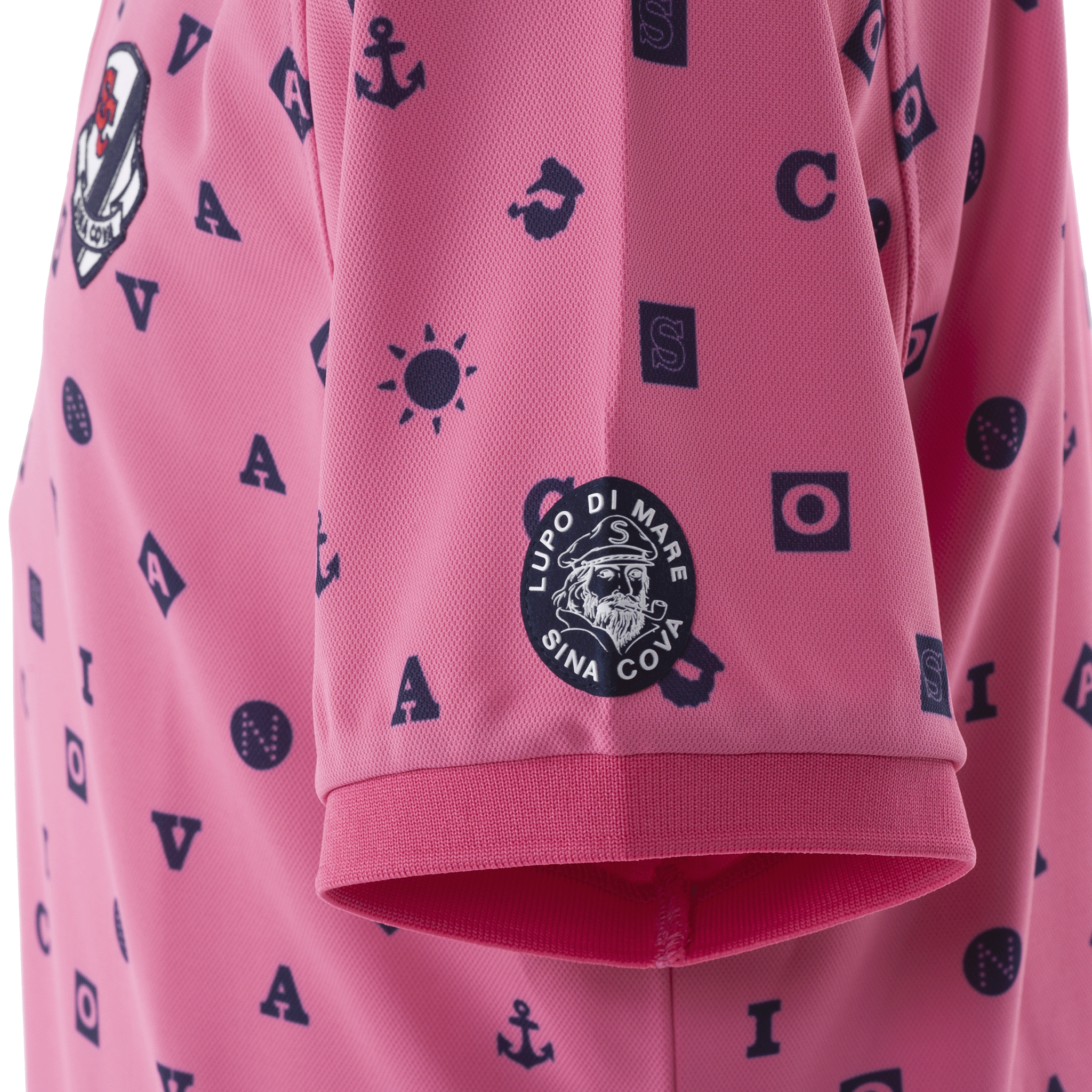 [Official] Sina Cova Short Sleeve Print Polo Shirt Function Material Sports 23150530