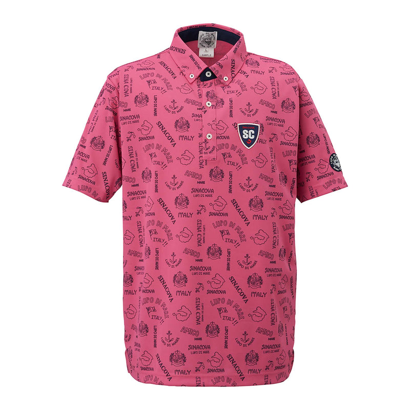 Patterned short sleeve polo shirt 22150510