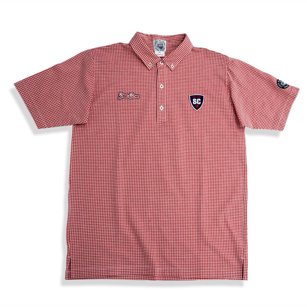 Check pattern short sleeve polo shirt 22150520