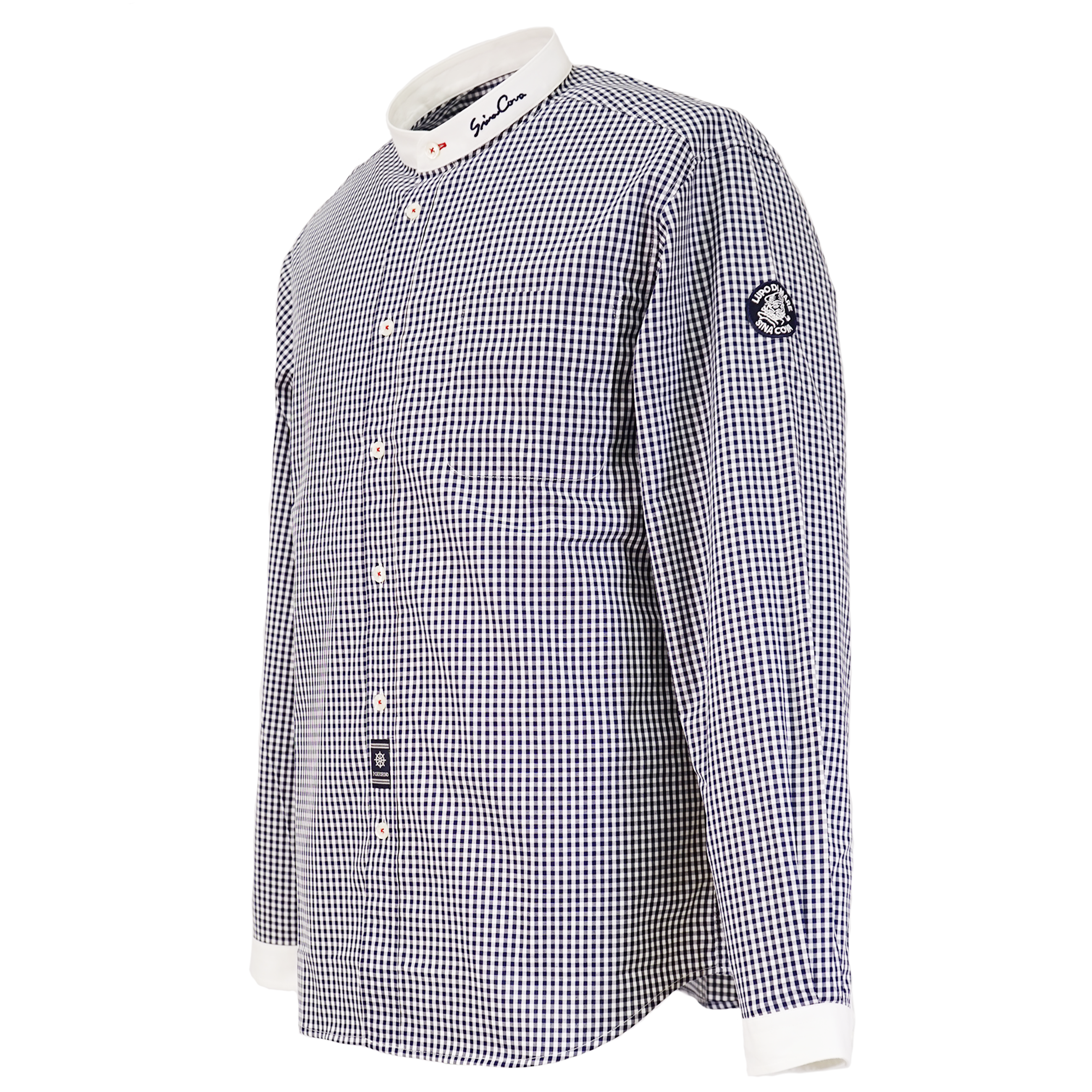 【アウトレット】シナコバ （SINA COVA） バンドカラー 長袖 シャツ 22234010