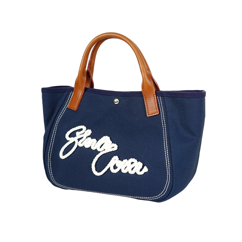 [Official] SINA COVA Mini Tote Bag Handbag Handbag Gender Comedy Code Embroidery 23177020