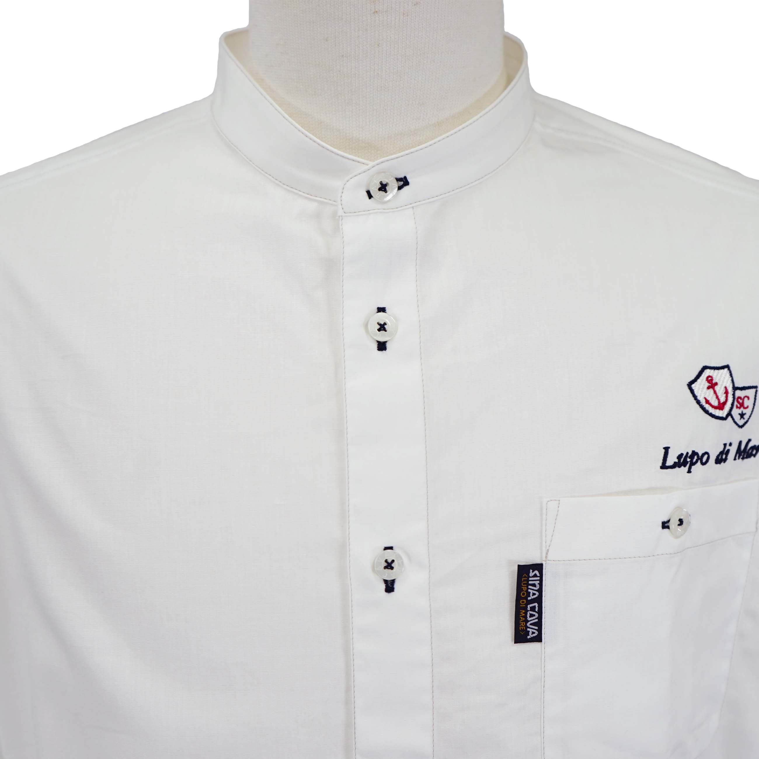 【アウトレット】シナコバ （SINA COVA） バンドカラーシャツ　22124030