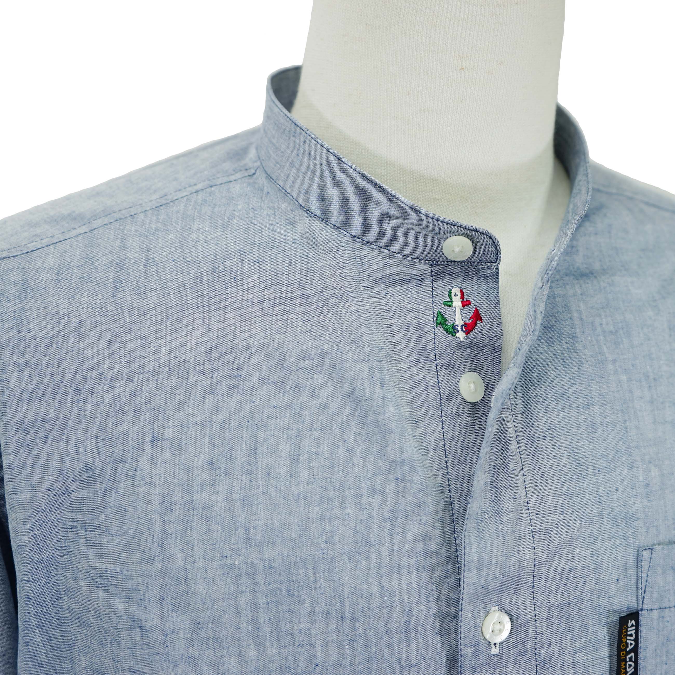 【アウトレット】シナコバ （SINA COVA） バンドカラーシャツ　22124030